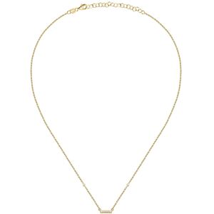 La Petite Story Elegantný pozlátený náhrdelník s kubickými zirkónmi Silver LPS10AWV81 La Petite Story Elegantný pozlátený náhrdelník s kubickými zirkónmi Silver LPS10AWV81