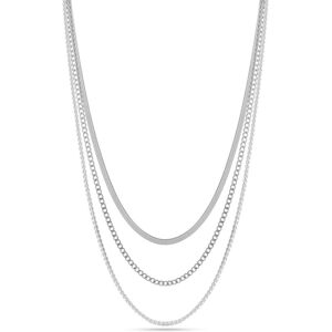 Liu Jo Elegantný trojitý náhrdelník z ocele Fashion LJ2645 Liu Jo Elegantný trojitý náhrdelník z ocele Fashion LJ2645