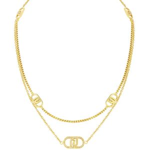Liu Jo Fashion pozlátený náhrdelník s kryštálmi LJ2907 Liu Jo Fashion pozlátený náhrdelník s kryštálmi LJ2907