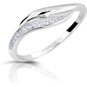 Modesi Elegantný strieborný prsteň so zirkónmi M00210 60 mm Modesi Elegantný strieborný prsteň so zirkónmi M00210 60 mm