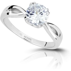 Modesi Strieborný zásnubný prsteň JA17256CZ 58 mm Modesi Strieborný zásnubný prsteň JA17256CZ 58 mm