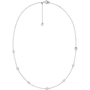 Michael Kors Elegantný strieborný náhrdelník so zirkónmi Brilliance Kors MKC1714CZ040 Michael Kors Elegantný strieborný náhrdelník so zirkónmi Brilliance Kors MKC1714CZ040