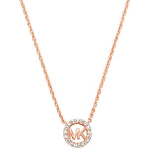 Michael Kors Módny bronzový náhrdelník s kubickými zirkónmi MKC1726CZ791 Michael Kors Módny bronzový náhrdelník s kubickými zirkónmi MKC1726CZ791