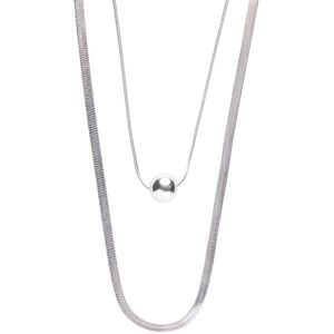 Marc Malone Módny oceľový náhrdelník Luna Silver Necklace MCN250257S Marc Malone Módny oceľový náhrdelník Luna Silver Necklace MCN250257S