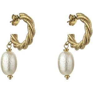 Marc Malone Pozlátené náušnice s umelou perlou Grace White Earrings MCE23005G Marc Malone Pozlátené náušnice s umelou perlou Grace White Earrings MCE23005G