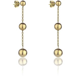 Marc Malone Pozlátené visiace náušnice Alison Gold Earrings MCE24001G Marc Malone Pozlátené visiace náušnice Alison Gold Earrings MCE24001G