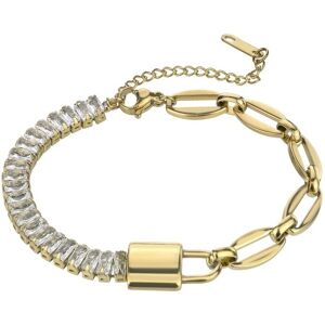 Marc Malone Pozlátený náramok so zirkónmi Jacqueline White Bracelet MCB24037G Marc Malone Pozlátený náramok so zirkónmi Jacqueline White Bracelet MCB24037G