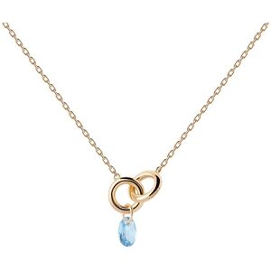 PDPAOLA Krásny pozlátený náhrdelník Blue Lily CO01-842-U PDPAOLA Krásny pozlátený náhrdelník Blue Lily CO01-842-U