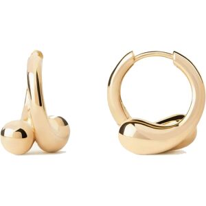 PDPAOLA Moderné pozlátené náušnice Loop Hoops Essentials AR01-C85-U PDPAOLA Moderné pozlátené náušnice Loop Hoops Essentials AR01-C85-U