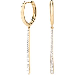 PDPAOLA Jemné pozlátené oválne náušnice Olga Hoops Essentials AR01-C88-U PDPAOLA Jemné pozlátené oválne náušnice Olga Hoops Essentials AR01-C88-U