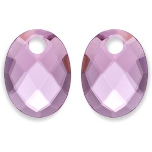 Sparkling Jewels Oválne prívesky na náušnice z fialového ruženínu EAGEM59-MO Sparkling Jewels Oválne prívesky na náušnice z fialového ruženínu EAGEM59-MO