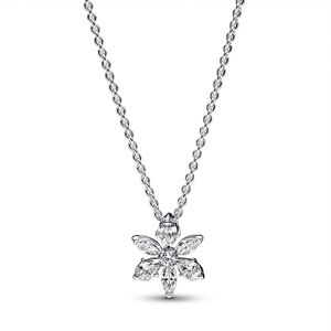 Pandora Blyštivý náhrdelník zo striebra Kvet Timeless 392387C01-45 Pandora Blyštivý náhrdelník zo striebra Kvet Timeless 392387C01-45