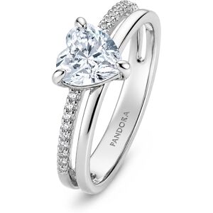 Pandora Blyštivý strieborný prsteň so zirkónmi Timeless 193100C01 50 mm Pandora Blyštivý strieborný prsteň so zirkónmi Timeless 193100C01 50 mm