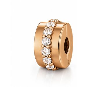 Pandora Bronzový klip s kubickými zirkónmi Rose Moments 781972CZ Pandora Bronzový klip s kubickými zirkónmi Rose Moments 781972CZ