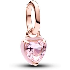 Pandora Drobný pozlátený prívesok Srdiečko s glazúrou ME Rose 783042C01 Pandora Drobný pozlátený prívesok Srdiečko s glazúrou ME Rose 783042C01