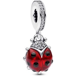 Pandora Strieborný prívesok pre šťastie Lienka Moments 792571C01 Pandora Strieborný prívesok pre šťastie Lienka Moments 792571C01