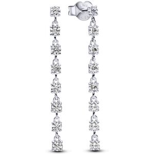 Pandora Luxusné strieborné náušnice so zirkónmi Timeless 293159C01 Pandora Luxusné strieborné náušnice so zirkónmi Timeless 293159C01