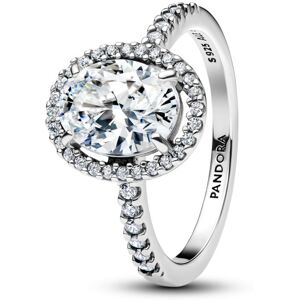 Pandora Luxusný prsteň s oválnou trblietavou aureolou Timeless 193777C01 50 mm Pandora Luxusný prsteň s oválnou trblietavou aureolou Timeless 193777C01 50 mm