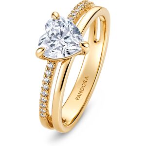 Pandora Očarujúce pozlátený prsteň so zirkónmi Timeless Shine 163100C01 54 mm Pandora Očarujúce pozlátený prsteň so zirkónmi Timeless Shine 163100C01 54 mm