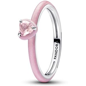 Pandora Originálny ružový prsteň zo striebra ME 193088C02 52 mm Pandora Originálny ružový prsteň zo striebra ME 193088C02 52 mm