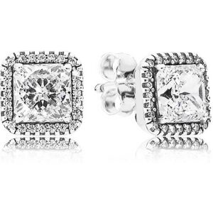 Pandora Oslnivé štvorcové náušnice Timeless 290591CZ Pandora Oslnivé štvorcové náušnice Timeless 290591CZ