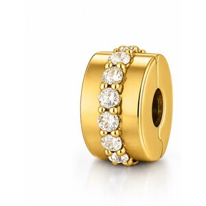 Pandora Pozlátená klipová korálka so zirkónmi Shine 761972C01 Pandora Pozlátená klipová korálka so zirkónmi Shine 761972C01