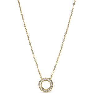Pandora Pozlátený náhrdelník s trblietavým príveskom Shine 367436C01-45 Pandora Pozlátený náhrdelník s trblietavým príveskom Shine 367436C01-45