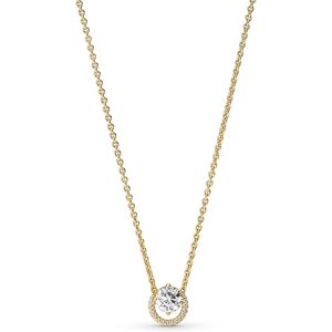 Pandora Pozlátený náhrdelník so zirkónmi Shine Timeless 361174C01-45 Pandora Pozlátený náhrdelník so zirkónmi Shine Timeless 361174C01-45