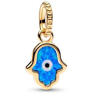 Pandora Pozlátený prívesok modrá ruka Fatimy Shine 762699C01 Pandora Pozlátený prívesok modrá ruka Fatimy Shine 762699C01