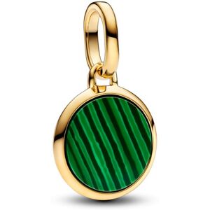 Pandora Pozlátený prívesok so syntetickým malachitom Shine 763389C01 Pandora Pozlátený prívesok so syntetickým malachitom Shine 763389C01