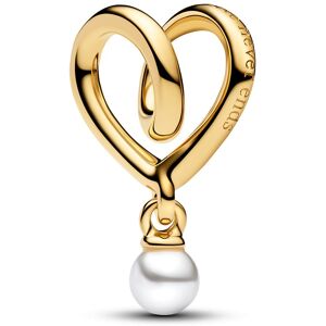 Pandora Pozlátený prívesok Srdce s perlou Shine Moments 764138C01 Pandora Pozlátený prívesok Srdce s perlou Shine Moments 764138C01