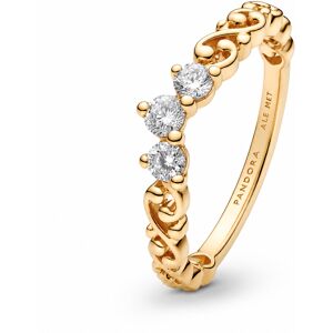 Pandora Pozlátený prsteň Kráľovský diadém so špirálkami Shine Moments 162232C01 52 mm Pandora Pozlátený prsteň Kráľovský diadém so špirálkami Shine Moments 162232C01 52 mm
