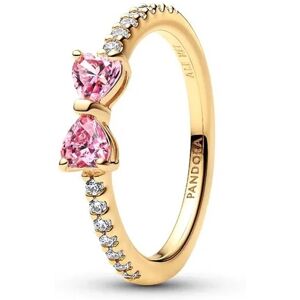 Pandora Pozlátený prsteň Ružová mašlička Shine Timeless 163510C01 58 mm Pandora Pozlátený prsteň Ružová mašlička Shine Timeless 163510C01 58 mm