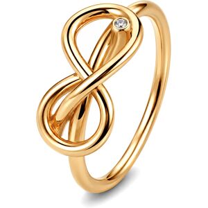 Pandora Pozlátený prsteň Uzol nekonečna s kubickými zirkónmi Shine Moments 163759C01 54 mm Pandora Pozlátený prsteň Uzol nekonečna s kubickými zirkónmi Shine Moments 163759C01 54 mm