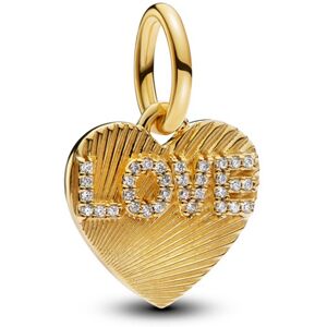 Pandora Pozlátený visiaci prívesok Srdce so zirkónmi Shine 763604C01 Pandora Pozlátený visiaci prívesok Srdce so zirkónmi Shine 763604C01