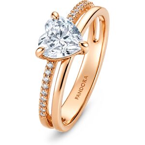 Pandora Prekrásny pozlátený prsteň so zirkónmi Timeless Rose 183100C01 54 mm Pandora Prekrásny pozlátený prsteň so zirkónmi Timeless Rose 183100C01 54 mm