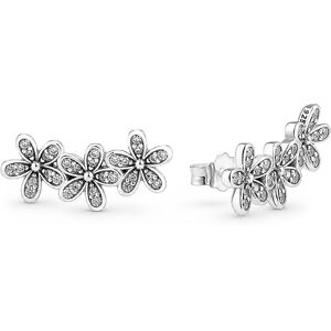 Pandora Romantické pozdĺžne náušnice zo striebra Sedmokrásky 290744CZ Pandora Romantické pozdĺžne náušnice zo striebra Sedmokrásky 290744CZ