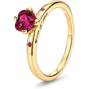 Pandora Romantický pozlátený prsteň You & Me Shine 166574C01 54 mm Pandora Romantický pozlátený prsteň You & Me Shine 166574C01 54 mm