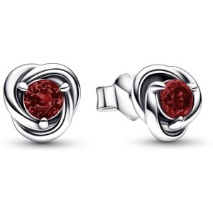 Pandora Slušivé strieborné náušnice s červenými zirkónmi 292334C06 Pandora Slušivé strieborné náušnice s červenými zirkónmi 292334C06