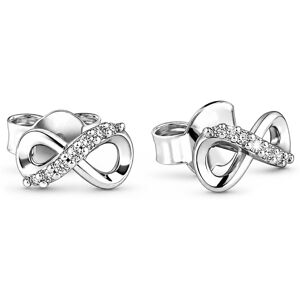 Pandora Strieborné náušnice Trblietavé nekonečno 298820C01 Pandora Strieborné náušnice Trblietavé nekonečno 298820C01