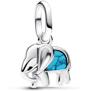 Pandora Strieborný mini prívesok Tyrkysový slon Me 793858C01 Pandora Strieborný mini prívesok Tyrkysový slon Me 793858C01