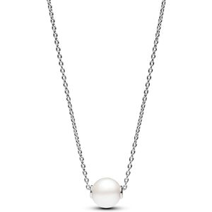 Pandora Strieborný náhrdelník so sladkovodnou perlou Timeless 393167C01-45 Pandora Strieborný náhrdelník so sladkovodnou perlou Timeless 393167C01-45