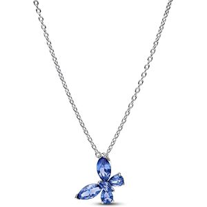 Pandora Strieborný náhrdelník Modrý motýľ Timeless 394232C01-45 Pandora Strieborný náhrdelník Modrý motýľ Timeless 394232C01-45