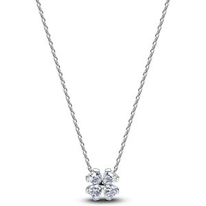 Pandora Strieborný náhrdelník Trblietavý štvorlístok 394502C01-45 Pandora Strieborný náhrdelník Trblietavý štvorlístok 394502C01-45