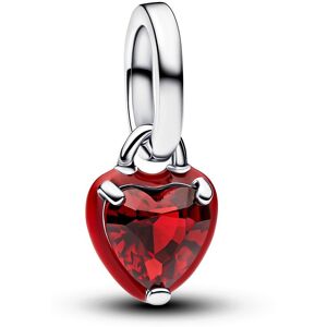 Pandora Strieborný prívesok červené Srdiečko s glazúrou ME 793042C05 Pandora Strieborný prívesok červené Srdiečko s glazúrou ME 793042C05