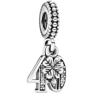 Pandora Strieborný prívesok k 40. narodeninám 791288SK Pandora Strieborný prívesok k 40. narodeninám 791288SK