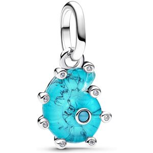 Pandora Strieborný prívesok Morský slimák z muranského skla 793900C01 Pandora Strieborný prívesok Morský slimák z muranského skla 793900C01