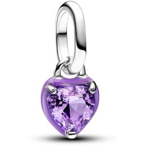 Pandora Strieborný prívesok Srdiečko s glazúrou ME 793042C04 Pandora Strieborný prívesok Srdiečko s glazúrou ME 793042C04