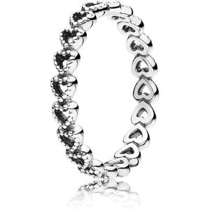 Pandora Strieborný srdiečkový prsteň 190980 58 mm Pandora Strieborný srdiečkový prsteň 190980 58 mm