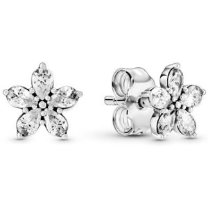 Pandora Trblietavé náušnice zo striebra Sparkling Snowflakes Timeless 299239C01 Pandora Trblietavé náušnice zo striebra Sparkling Snowflakes Timeless 299239C01
